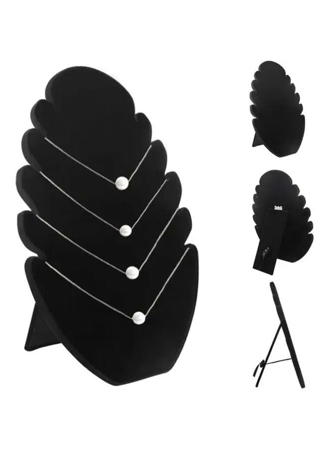 Black Jewelry Display Stand And Easel With 5 Notch Hanging System Adjustable Bracelet Necklace Holder - Image 4